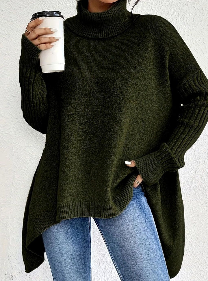 Isla | Women’s Oversized Turtleneck Longline Jumper